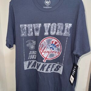 47 Blue Yankees Short Sleeve Tee